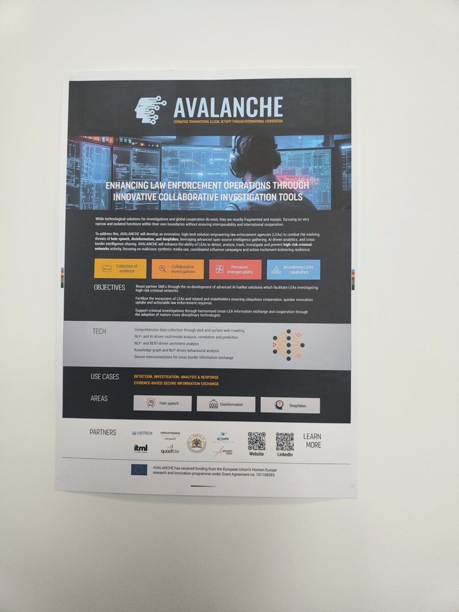 AVALANCHE presented at the CEPOL Research & Science Conference