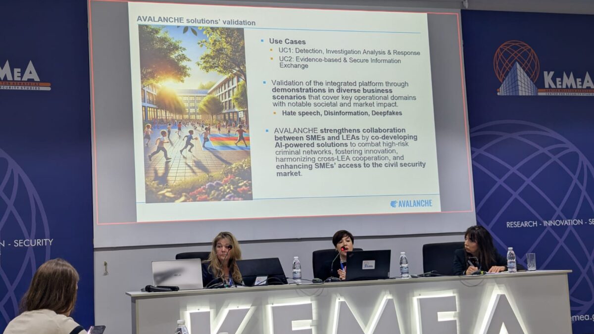 the AVALANCHE - Horizon Europe Project is presented at the PRESERVE International Workshop on hashtag#CivilSecurity & Proactive Threat Detection and Prevention