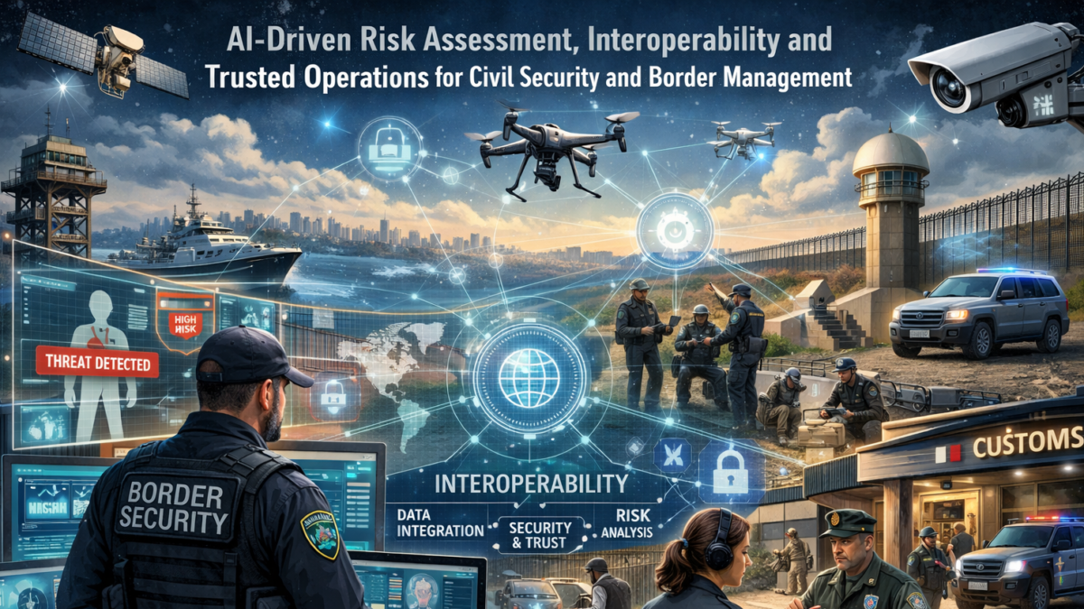 AI-Driven Risk Assessment, Interoperability and Trusted Operations for Civil Security and Border Management